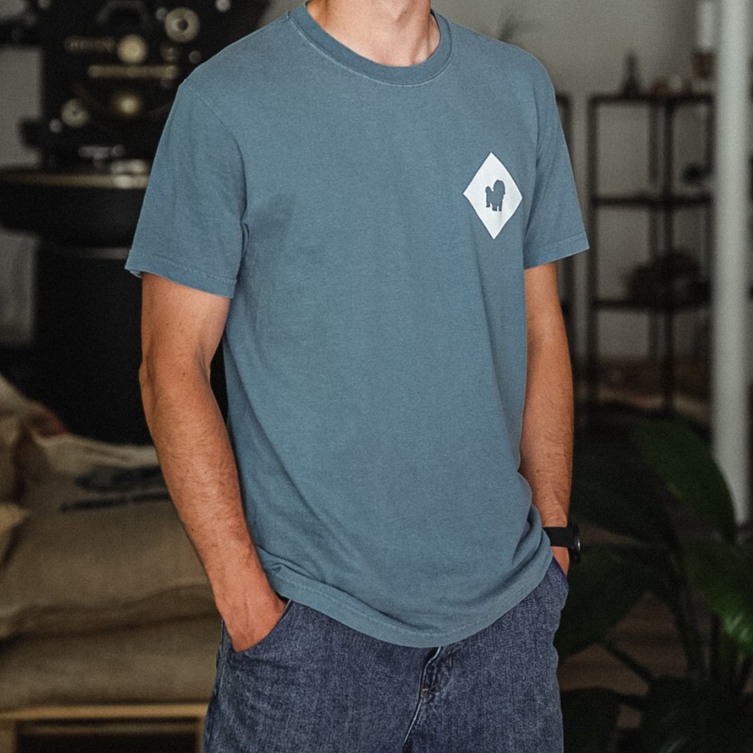 T-Shirt Latte Art Ice Blue - Majas Coffee