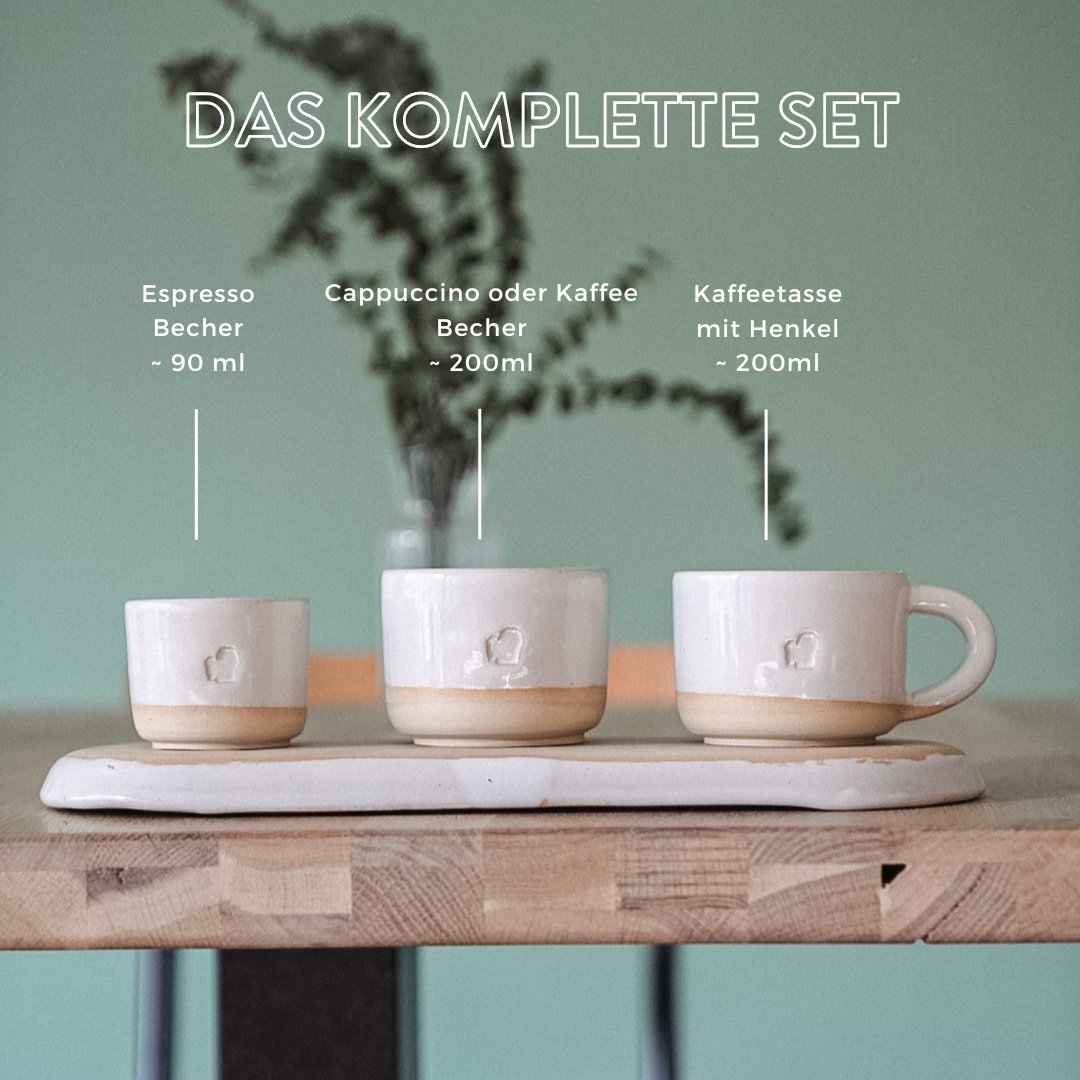 Majas Coffee x Connis Espresso Becher weiß - Majas Coffee