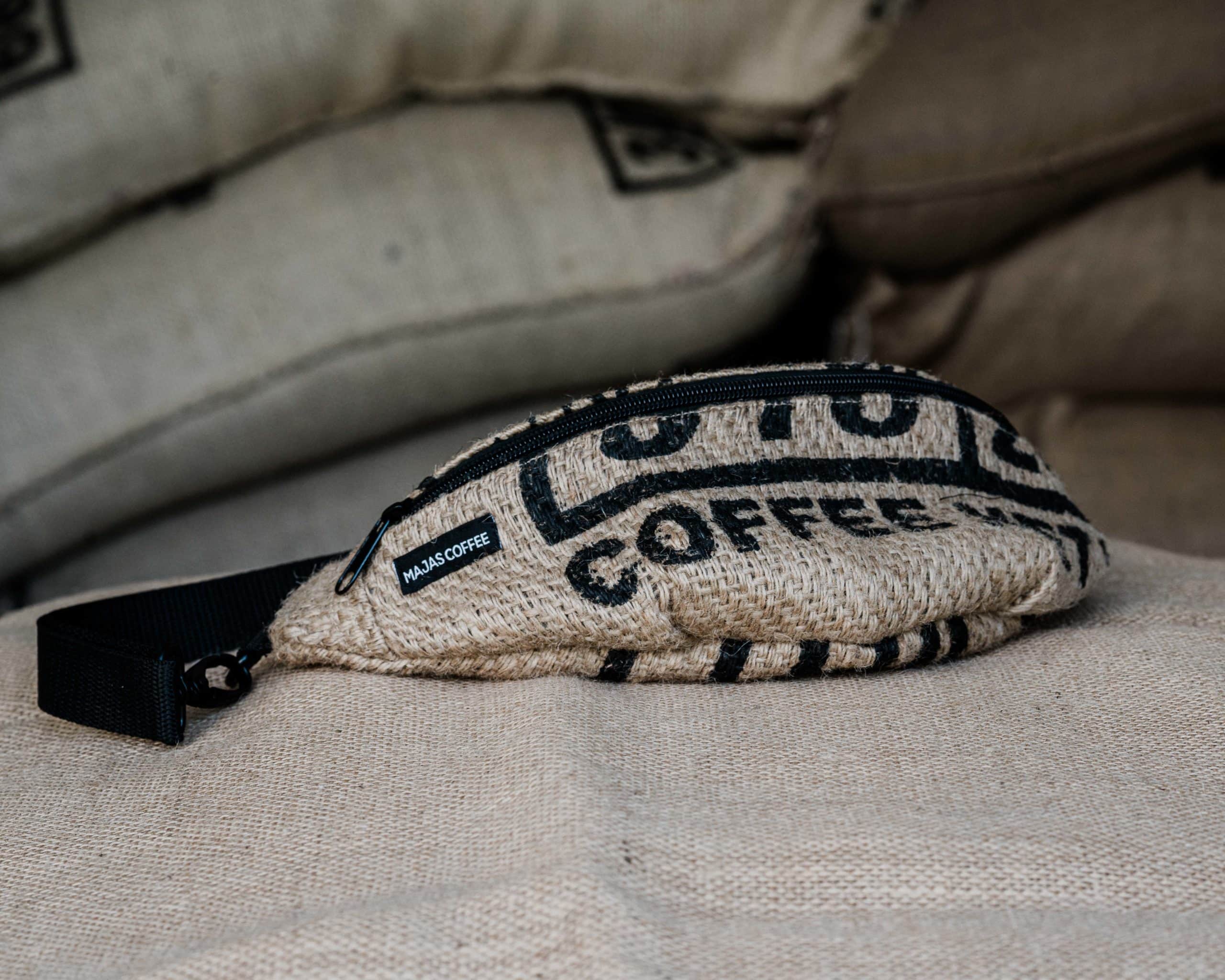 Upcycling Bauchtasche - Majas Coffee